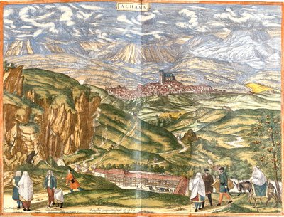 Alhama de Granada, Spagna da Georg and Hogenberg Franz (1535 90) Braun