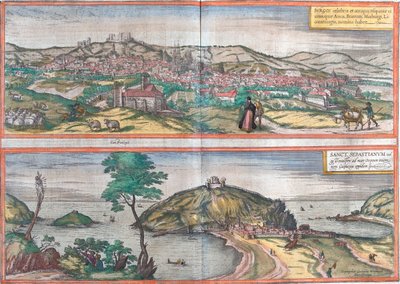 Burgos, San Sebastiàin, Spagna da Georg and Hogenberg Franz (1535 90) Braun