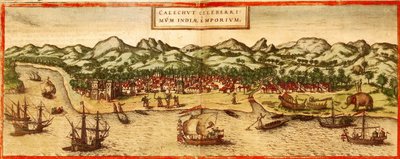 Calicut da Georg and Hogenberg Franz (1535 90) Braun