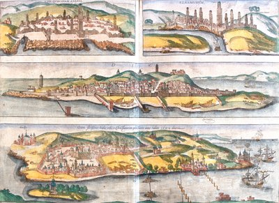 Casablanca, Azemmour, Diu, Goa, Marocco, India da Georg and Hogenberg Franz (1535 90) Braun