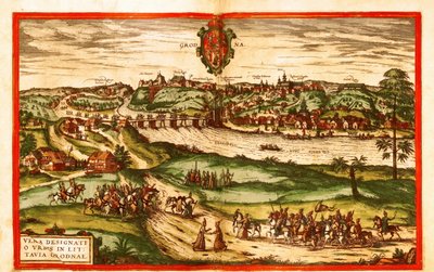 Grodno, Polonia da Georg and Hogenberg Franz (1535 90) Braun