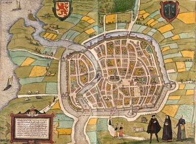 Haarlem, Paesi Bassi da Georg and Hogenberg Franz (1535 90) Braun