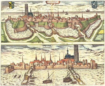 Harderwijk, Paesi Bassi, Olanda da Georg and Hogenberg Franz (1535 90) Braun