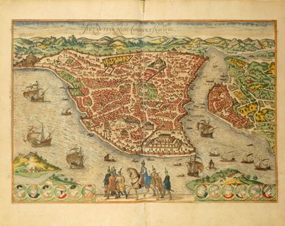 Istanbul da Civitates Orbis Terrarum da Georg Braun and Hogenberg Franz