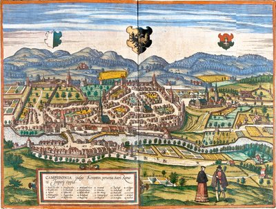 Kempten, Germania da Georg and Hogenberg Franz (1535 90) Braun