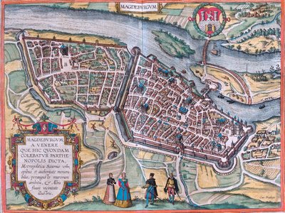 Magdeburgo, Germania da Georg and Hogenberg Franz (1535 90) Braun