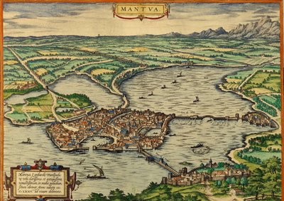 Mantova, Italia da Georg and Hogenberg Franz (1535 90) Braun