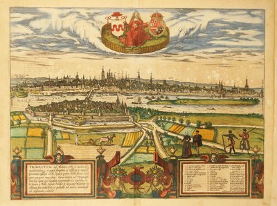 Mappa di Maastricht dal Civitates Orbis Terrarum di Georg Braun da Georg Braun and Hogenberg Franz