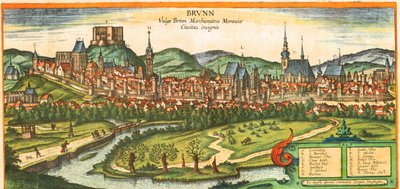 Margraviato di Moravia, 2a città più grande della Repubblica Ceca da Georg and Hogenberg Franz (1535 90) Braun
