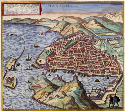 Marsiglia, Francia da Georg and Hogenberg Franz (1535 90) Braun