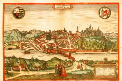Meissen, Germania da Georg and Hogenberg Franz (1535 90) Braun