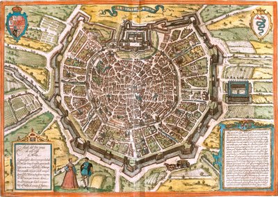 Milano, Italia da Georg and Hogenberg Franz (1535 90) Braun