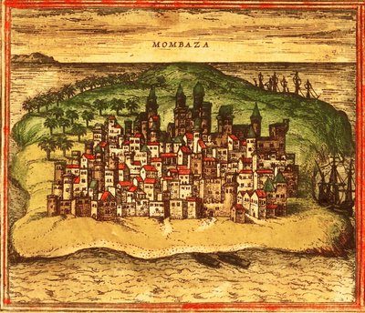 Mombasa, Kenya, Africa da Georg and Hogenberg Franz (1535 90) Braun