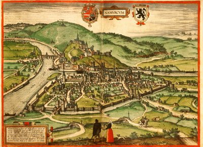 Namur, Belgio da Georg and Hogenberg Franz (1535 90) Braun