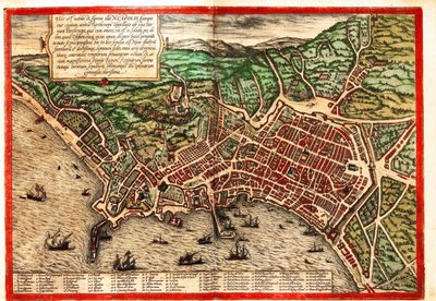 Napoli, Napoli, Italia da Georg and Hogenberg Franz (1535 90) Braun