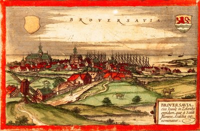 Paesi Bassi, Zelanda, Brouvershaven da Georg and Hogenberg Franz (1535 90) Braun