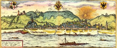 Oberwesel, Germania da Georg and Hogenberg Franz (1535 90) Braun