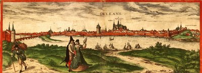 Orleans, Francia da Georg and Hogenberg Franz (1535 90) Braun