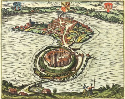 Ratzeburg, Germania da Georg and Hogenberg Franz (1535 90) Braun