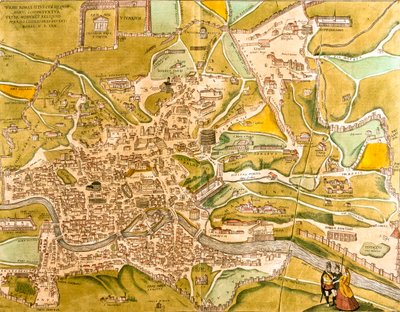 Roma, Italia da Georg and Hogenberg Franz (1535 90) Braun