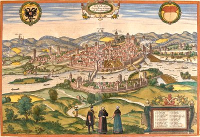 Schwäbisch Hall , Germania da Georg and Hogenberg Franz (1535 90) Braun