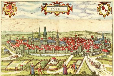 Soest, Germania da Georg and Hogenberg Franz (1535 90) Braun
