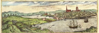 Stoccolma, Svezia da Georg and Hogenberg Franz (1535 90) Braun