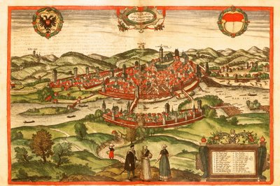 Swabischhall, Svevia, Germania da Georg and Hogenberg Franz (1535 90) Braun