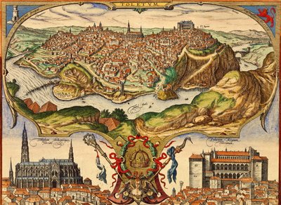 Toledo, Spagna da Georg and Hogenberg Franz (1535 90) Braun