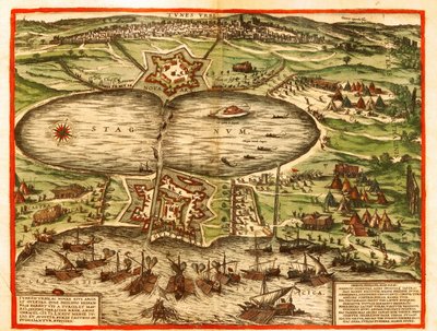 Tunisi, Cartagine, Tunisia da Georg and Hogenberg Franz (1535 90) Braun
