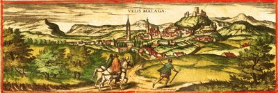 Velez Malaga, Spagna da Georg and Hogenberg Franz (1535 90) Braun