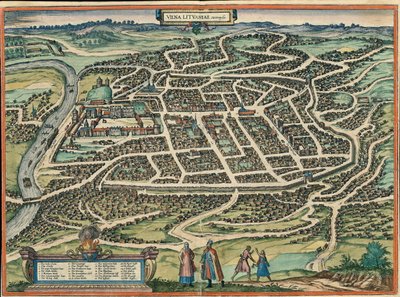Vilnius, Vilna, Lituania da Georg and Hogenberg Franz (1535 90) Braun