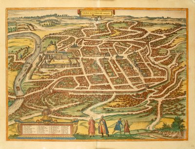 Vilnius da Civitates Orbis Terrarum da Georg Braun and Hogenberg Franz