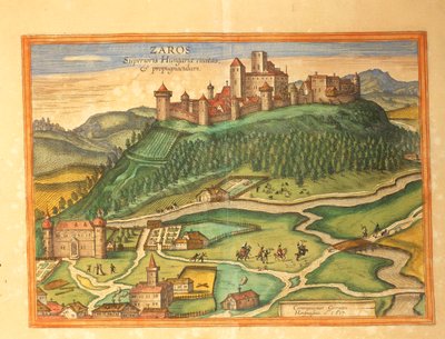 Zaros, Creta dal Civitates Orbis Terrarum di Georg Braun da Georg Braun and Hogenberg Franz
