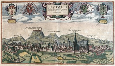 Leopoli (Lviv), Ucraina (incisione) da Georg Braun and Hogenberg Franz