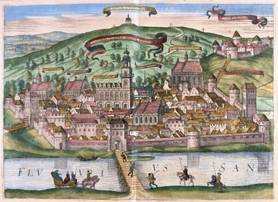 Przemysl, Polonia da Georg Braun and Hogenberg Franz