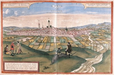 Sankt Pölten, Austria (incisione) da Georg Braun and Hogenberg Franz
