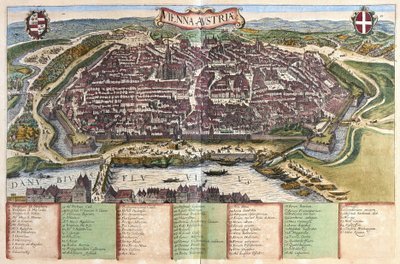 Vienna, Austria (incisione) da Georg Braun and Hogenberg Franz
