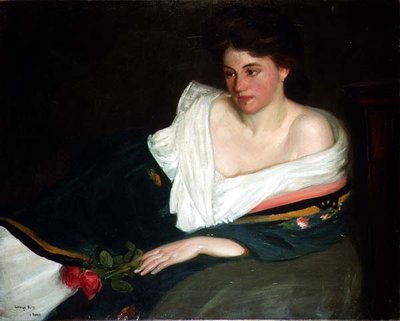 Ritratto di una signora su un divano da George Charles Aid