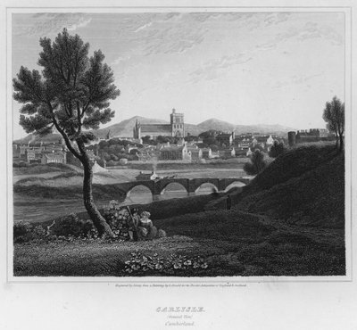 Carlisle, Vista Generale, Cumberland (incisione) da George (after) Arnald