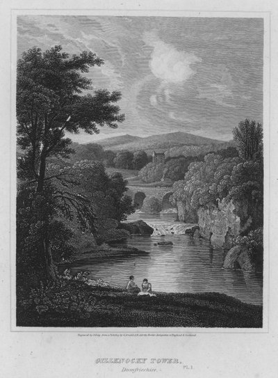 Torre di Gillknocky, Dumfrieshire (incisione) da George (after) Arnald