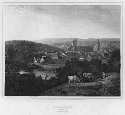 Veduta generale di Jedburgh, Roxburghshire da George (after) Arnald