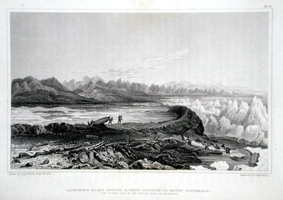 Lancio di Barche attraverso una Scogliera di fronte al Monte Conybeare, da 