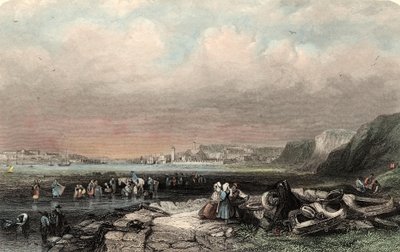 Ingresso al porto di Shields, inciso da W. Finden da George (after) Balmer