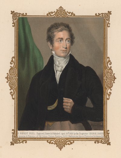 Sir Robert Peel, politico britannico e due volte Primo Ministro da George (after) Baxter