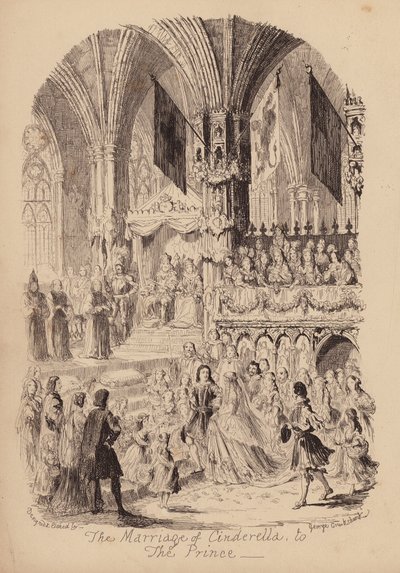 Cenerentola e la scarpetta di vetro da George (after) Cruikshank