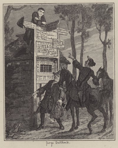 Illustrazione per Jack Sheppard da George (after) Cruikshank