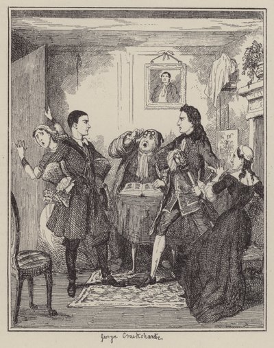 Illustrazione per Jack Sheppard da George (after) Cruikshank