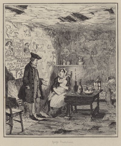 Illustrazione per Jack Sheppard da George (after) Cruikshank