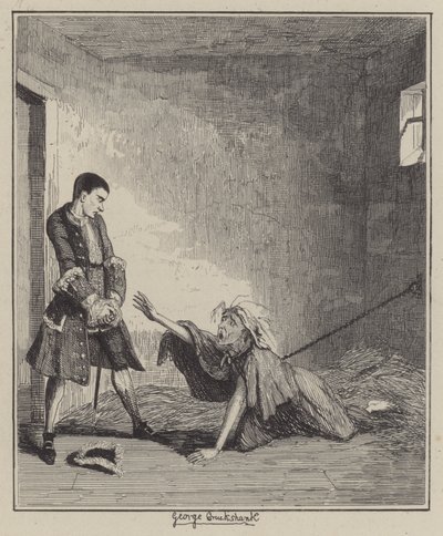 Illustrazione per Jack Sheppard da George (after) Cruikshank